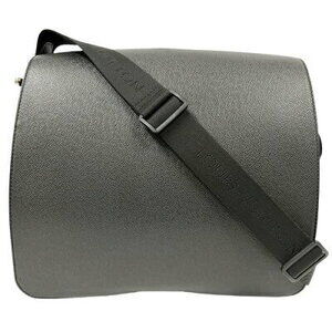 Louis Vuitton Victor Taiga Shoulder Bag Black Green crossbody